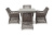 "Айриш" обеденная группа плетеная на 4 персоны, цвет графит "Айриш" обеденная группа плетеная на 4 персоны, цвет графит