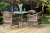 "Сицилия" обеденная группа плетеная, цвет коричневый