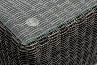 "Боно" журнальный столик из искусственного ротанга, цвет графит