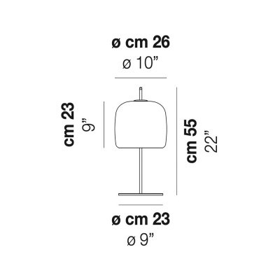 Настольная лампа Vistosi Jube LT P