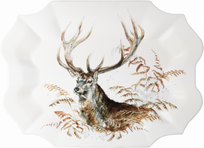 Блюдо сервировочное с оленем